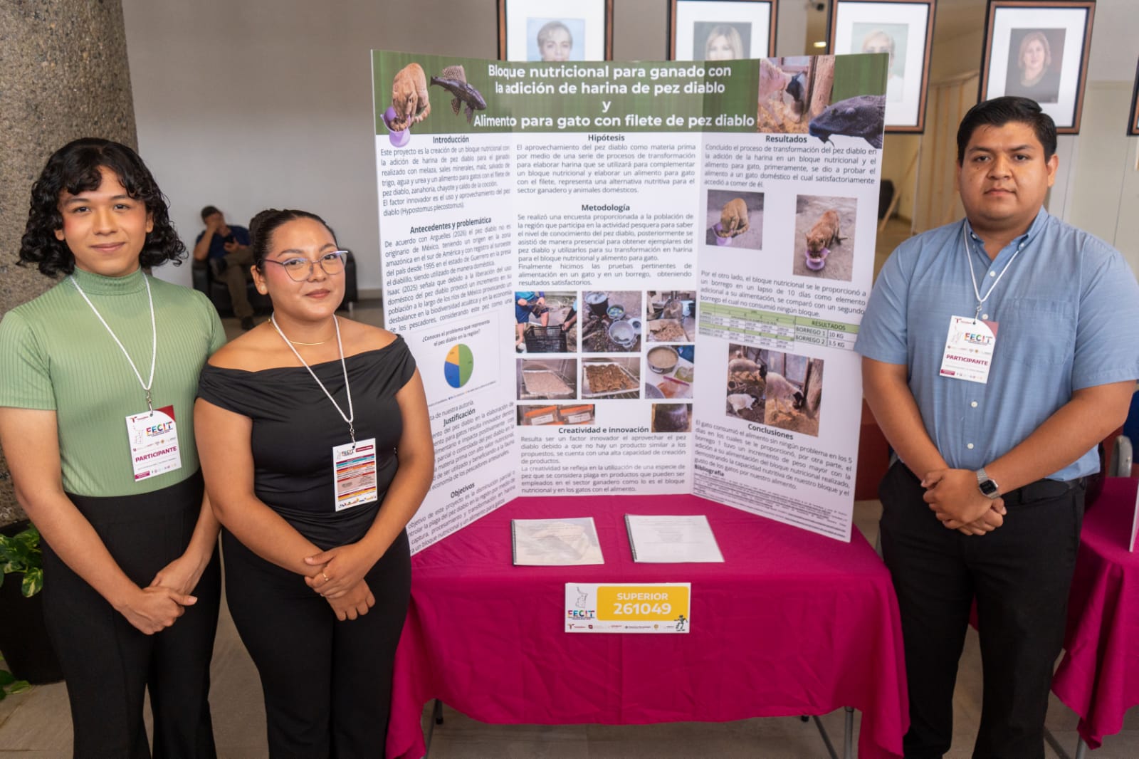 Alumnos de la UAT convierten plaga en alimentación animal de alto valor nutricional