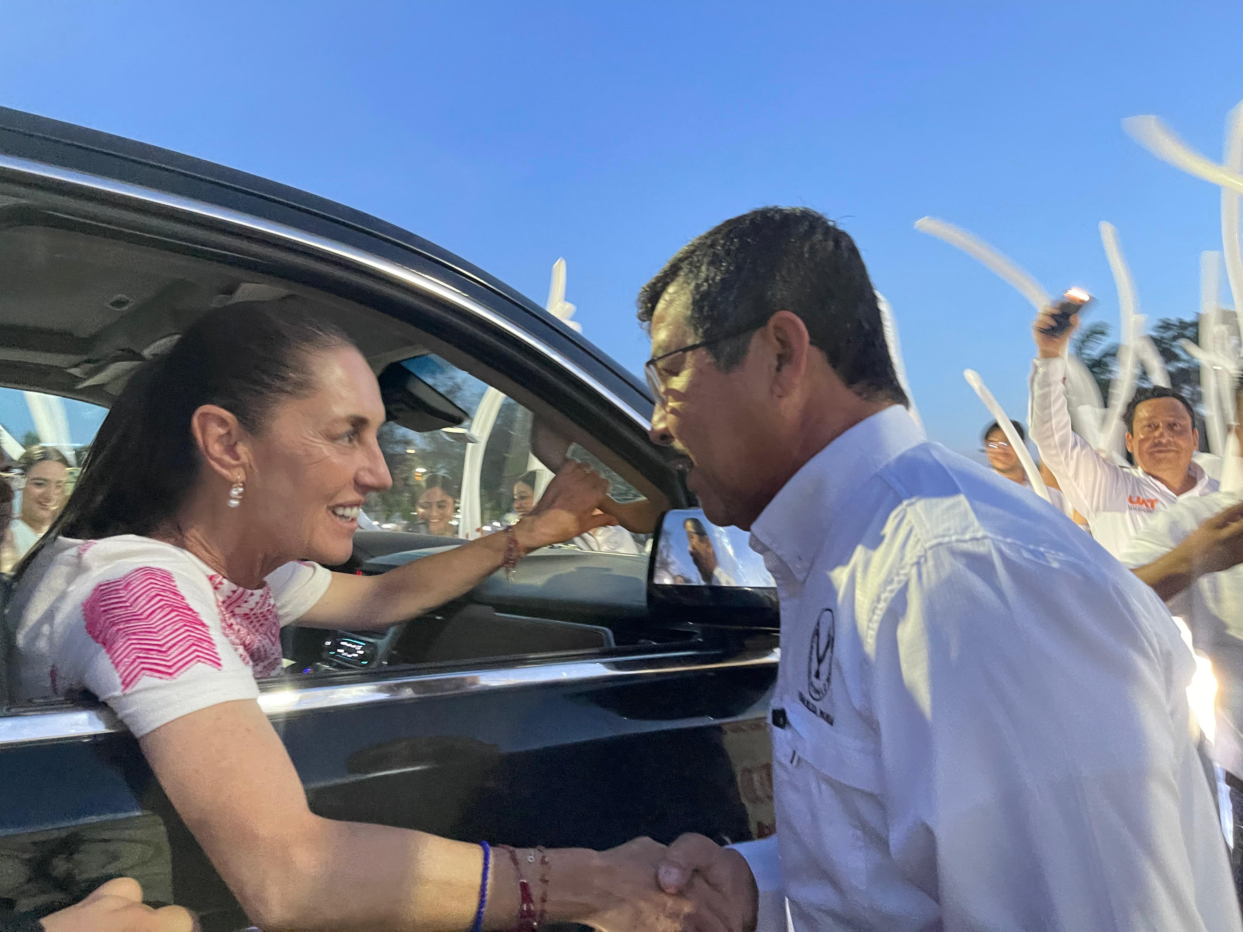 Da la Universidad Autónoma de Tamaulipas cálida bienvenida a la presidenta Claudia Sheinbaum en el Campus Tampico